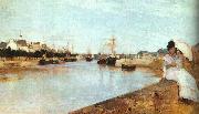 Berthe Morisot The Harbor at Lorient oil painting artist